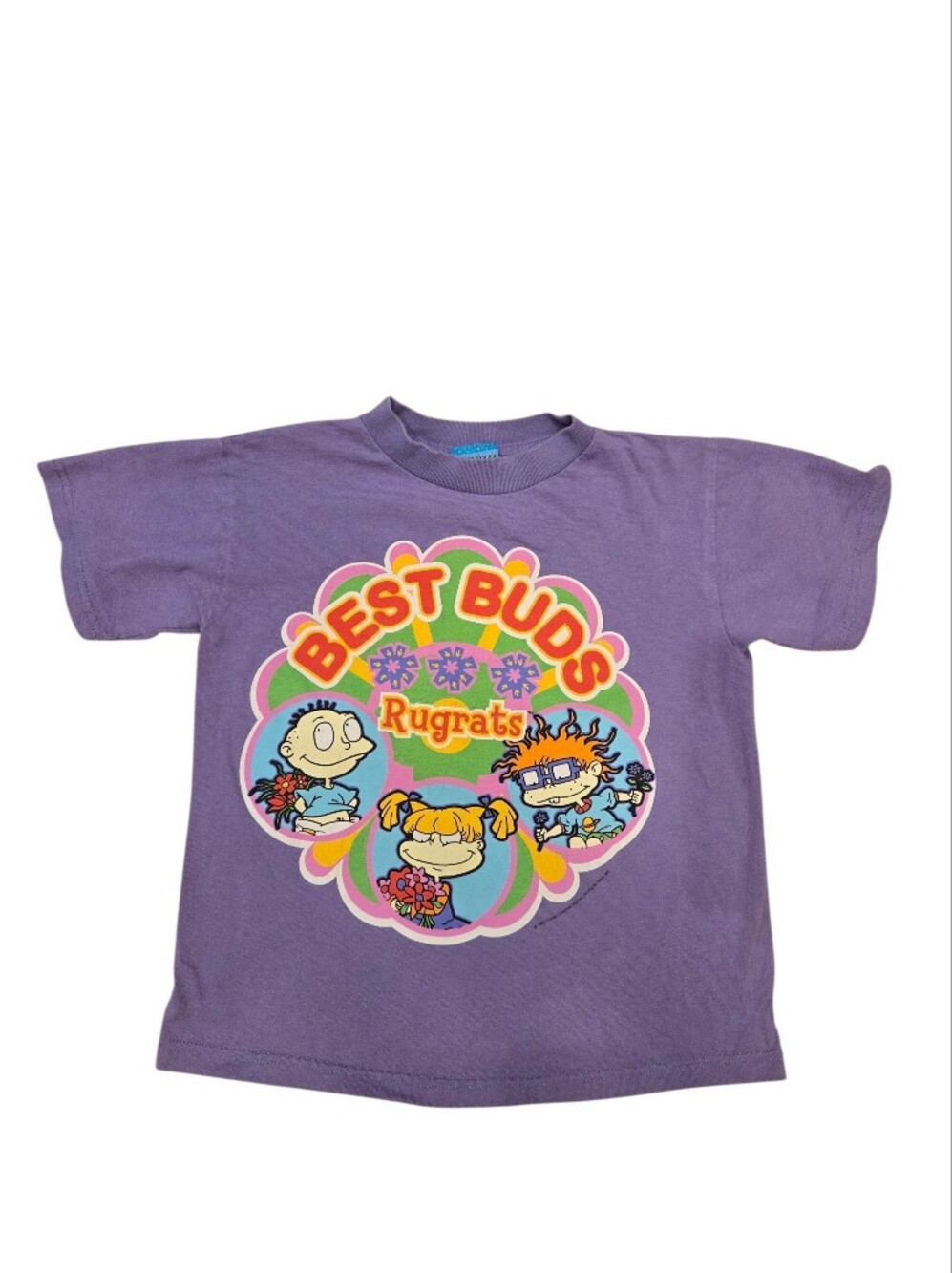 Vintage 1997 Rugrats 'Best Buds' Purple Graphic Tee Shirt